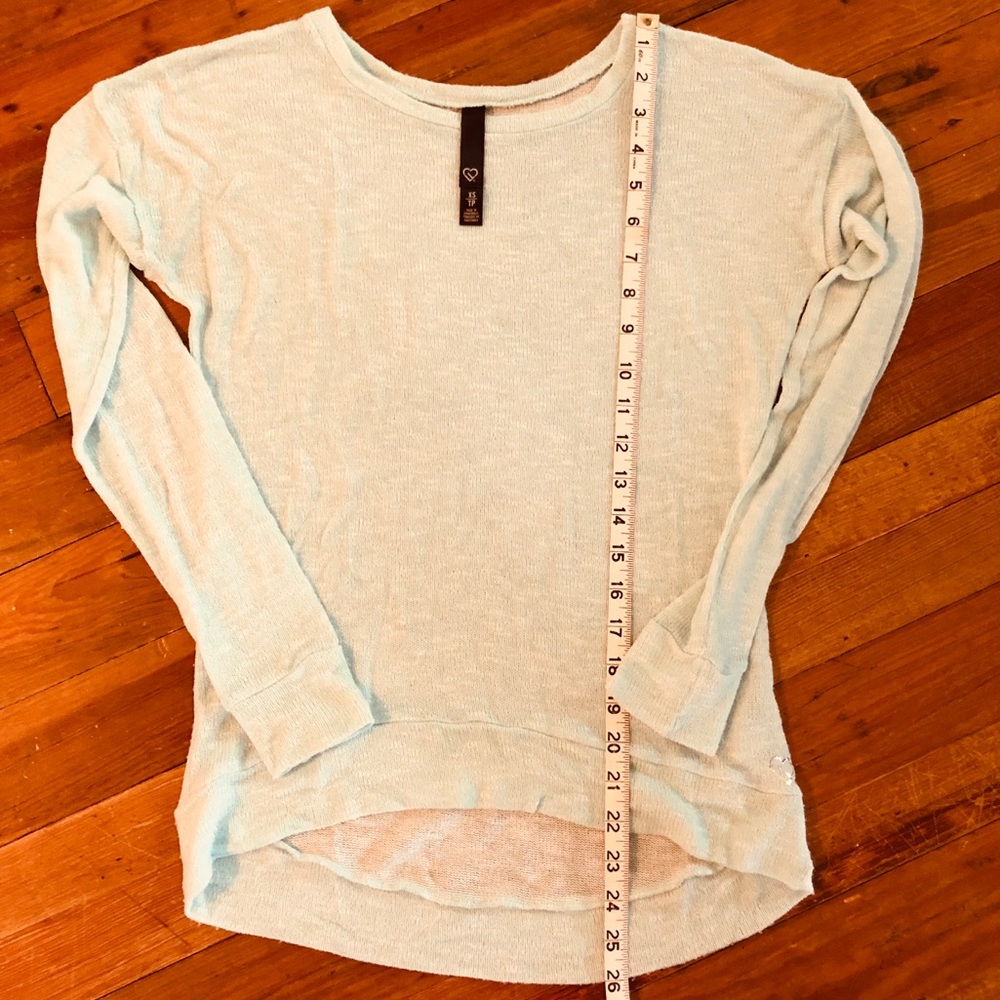 Aeropostale Mint Green Hi-Low Sweater Size XS - Picture 7 of 8
